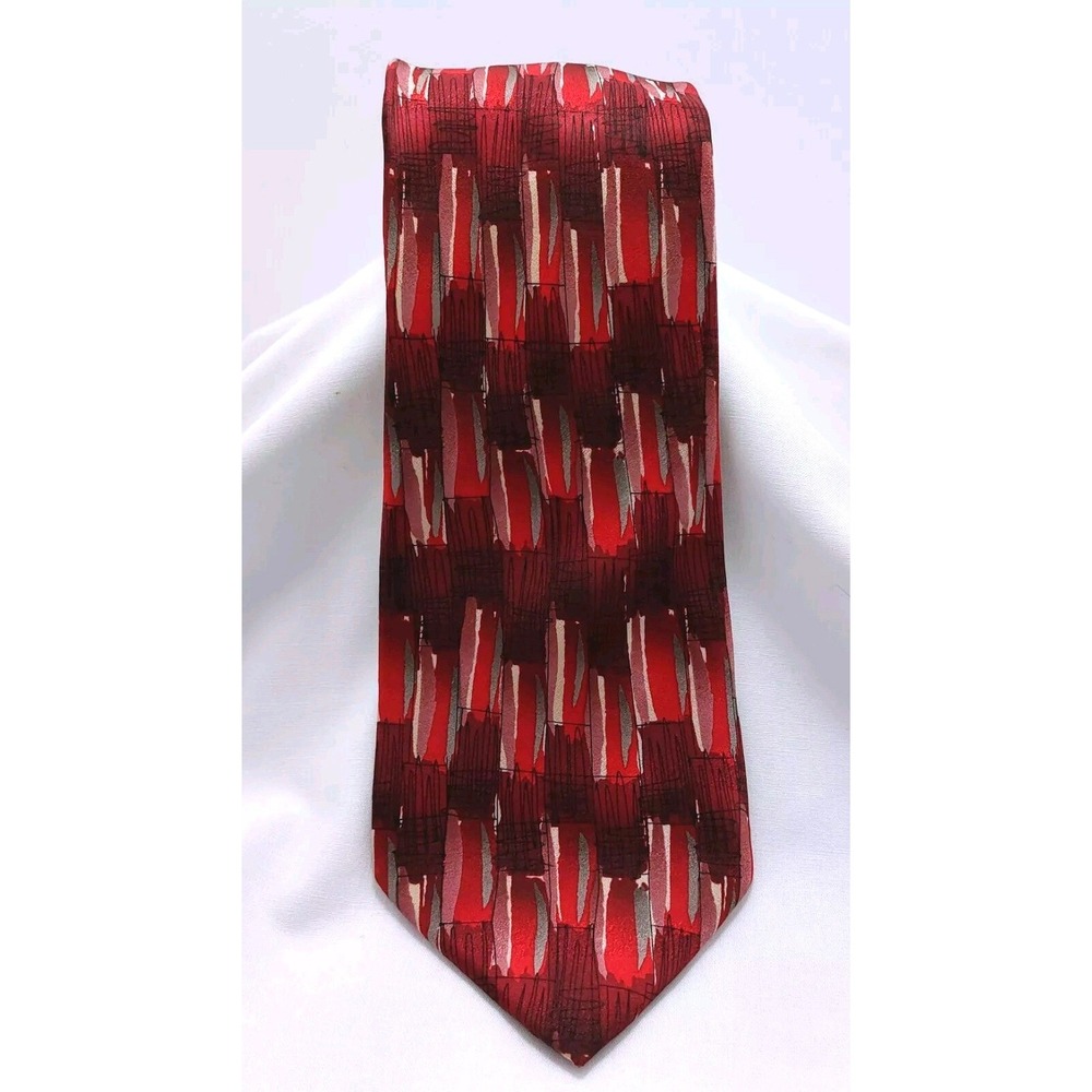 J. GARCIA Paris in the Rain Red's Silk‎ Necktie Limited Edition Collection 40